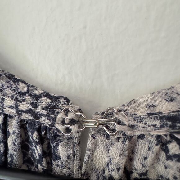 Rebecca Taylor 100% Silk Snakeskin Print Tank Top Keyhole Neck Sleeveless Light - Picture 7 of 12